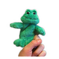 Custom Plush Frog Finger Puppet